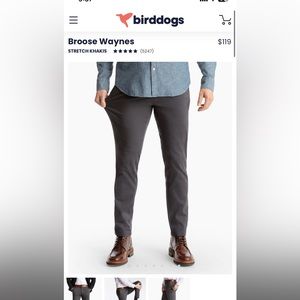 Birddogs “The Broose Waynes” Dark Charcoal 34x34 pants